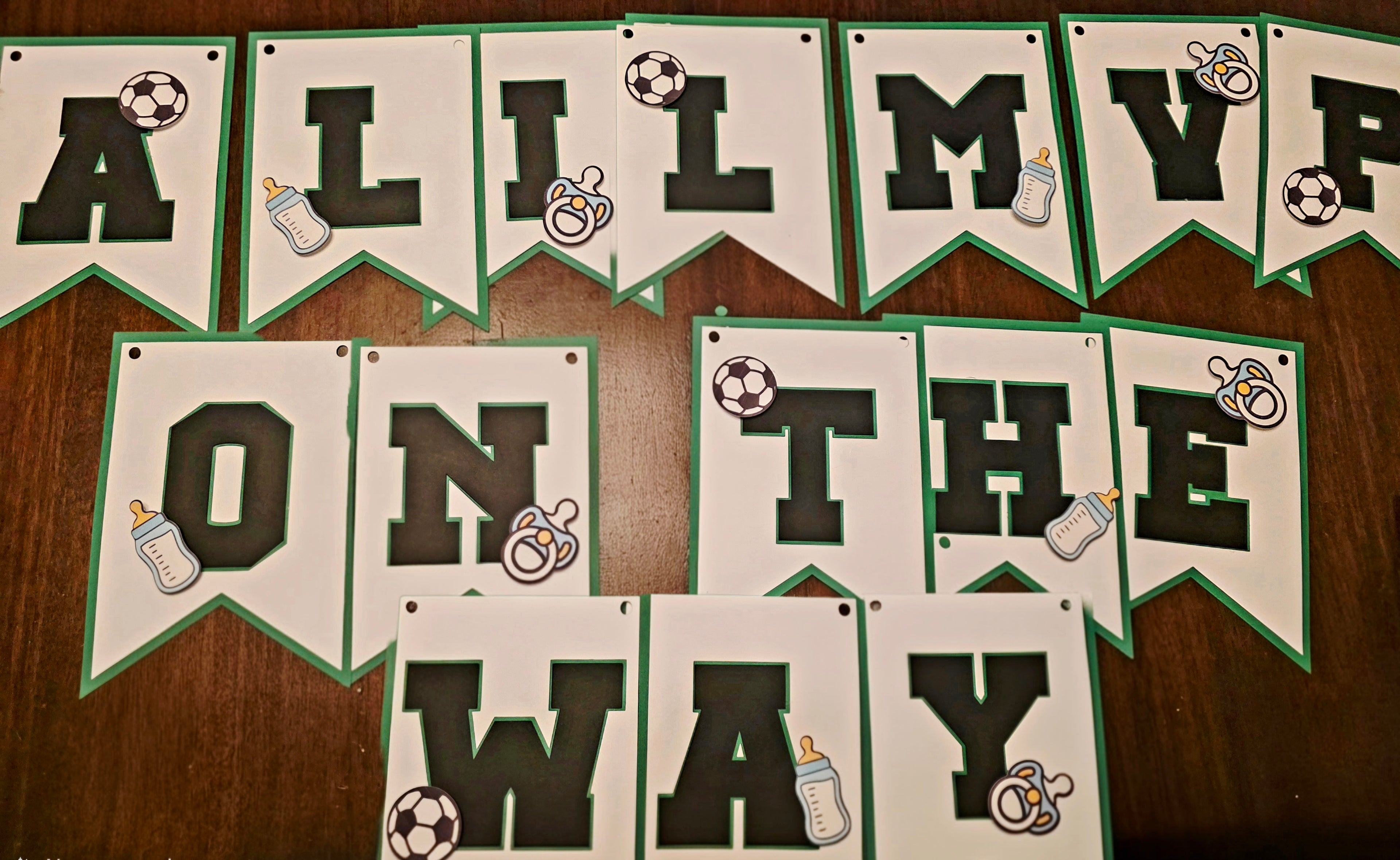 Soccer Baby Shower Banner – Soccer Theme Baby Shower Decorations