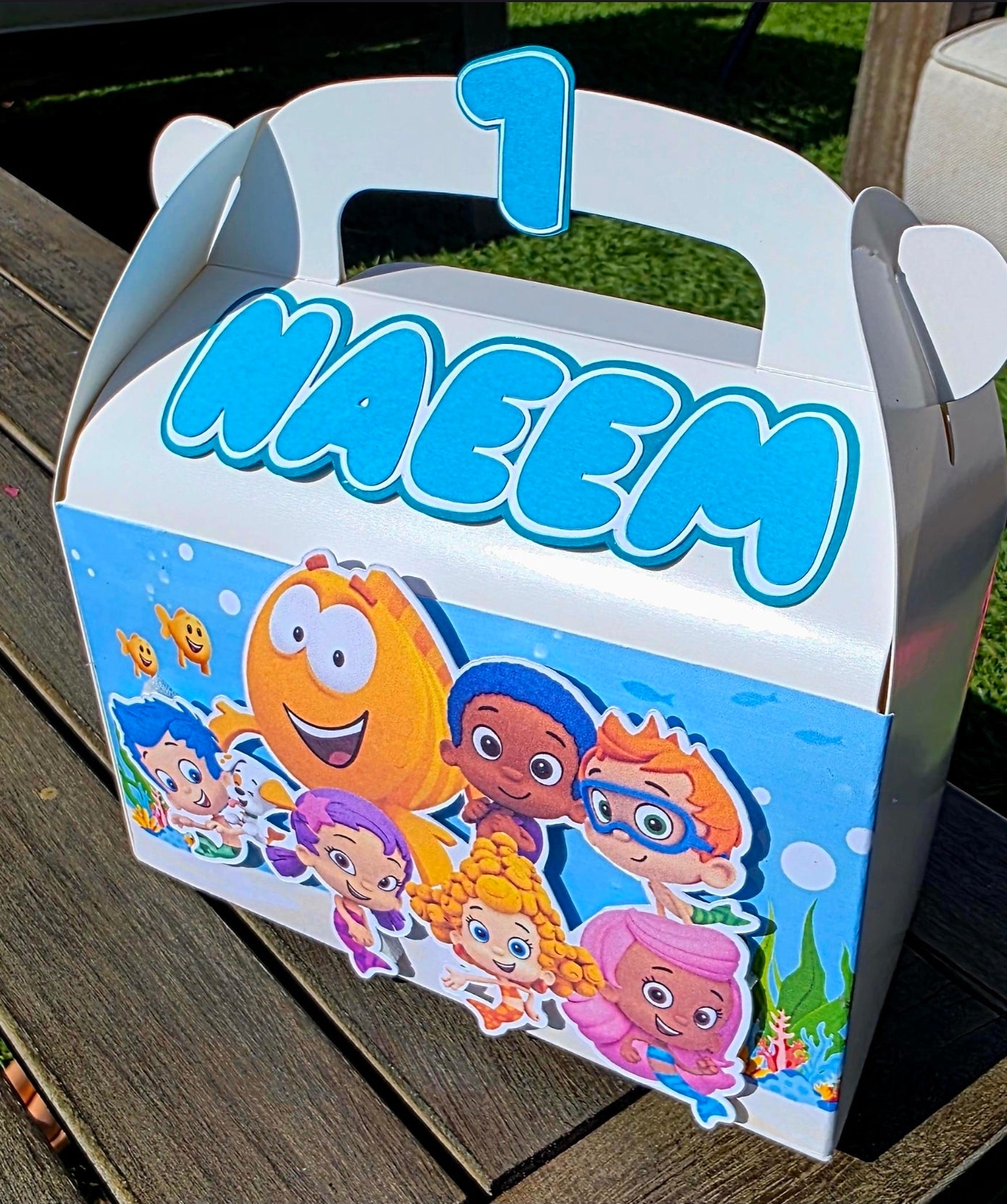 Custom Bubble Guppies Treat Boxes – Personalized Birthday Party Favors