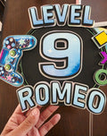 Customizable Epic Gamer Cake Topper