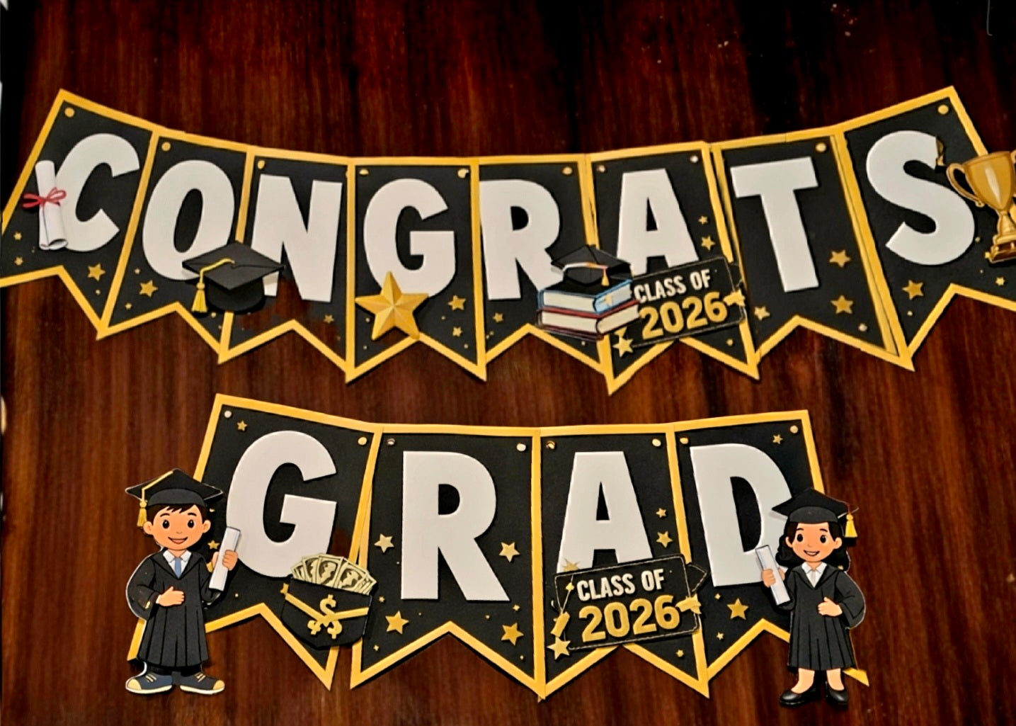 Custom Graduation Banner – Personalized Grad Party Decoration