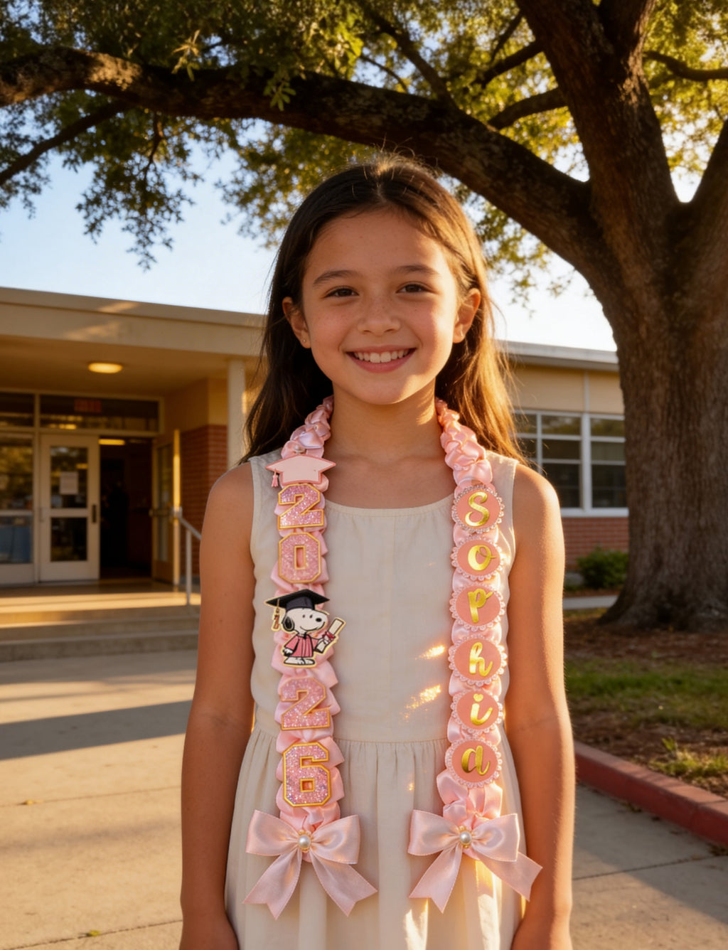 2026 Custom Snoopy Graduation Leis