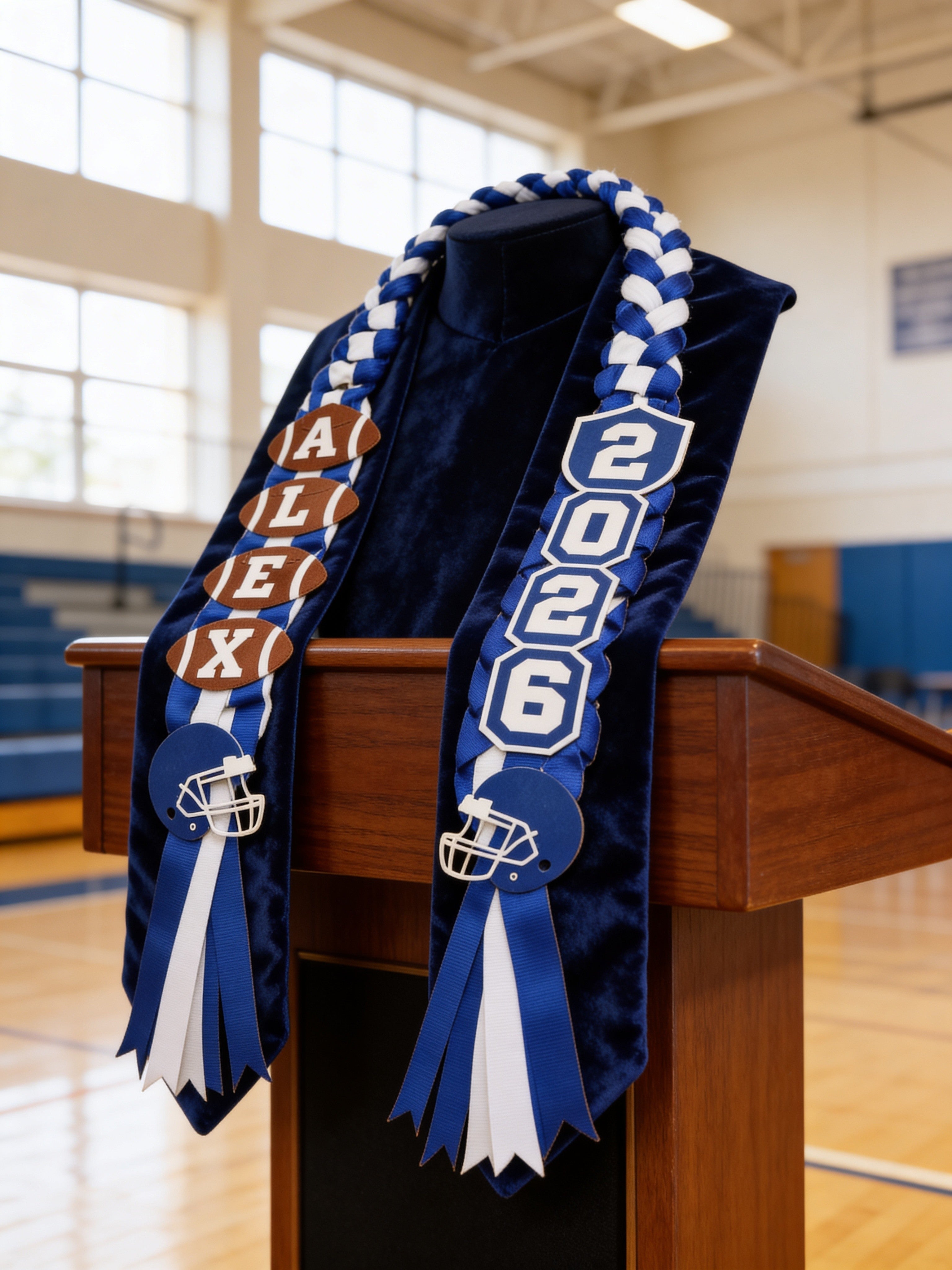 Football Graduation Lei – Custom Sports Senior
