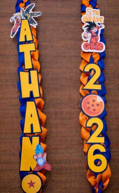 2026 Custom Dragon Ball Z Graduation Leis