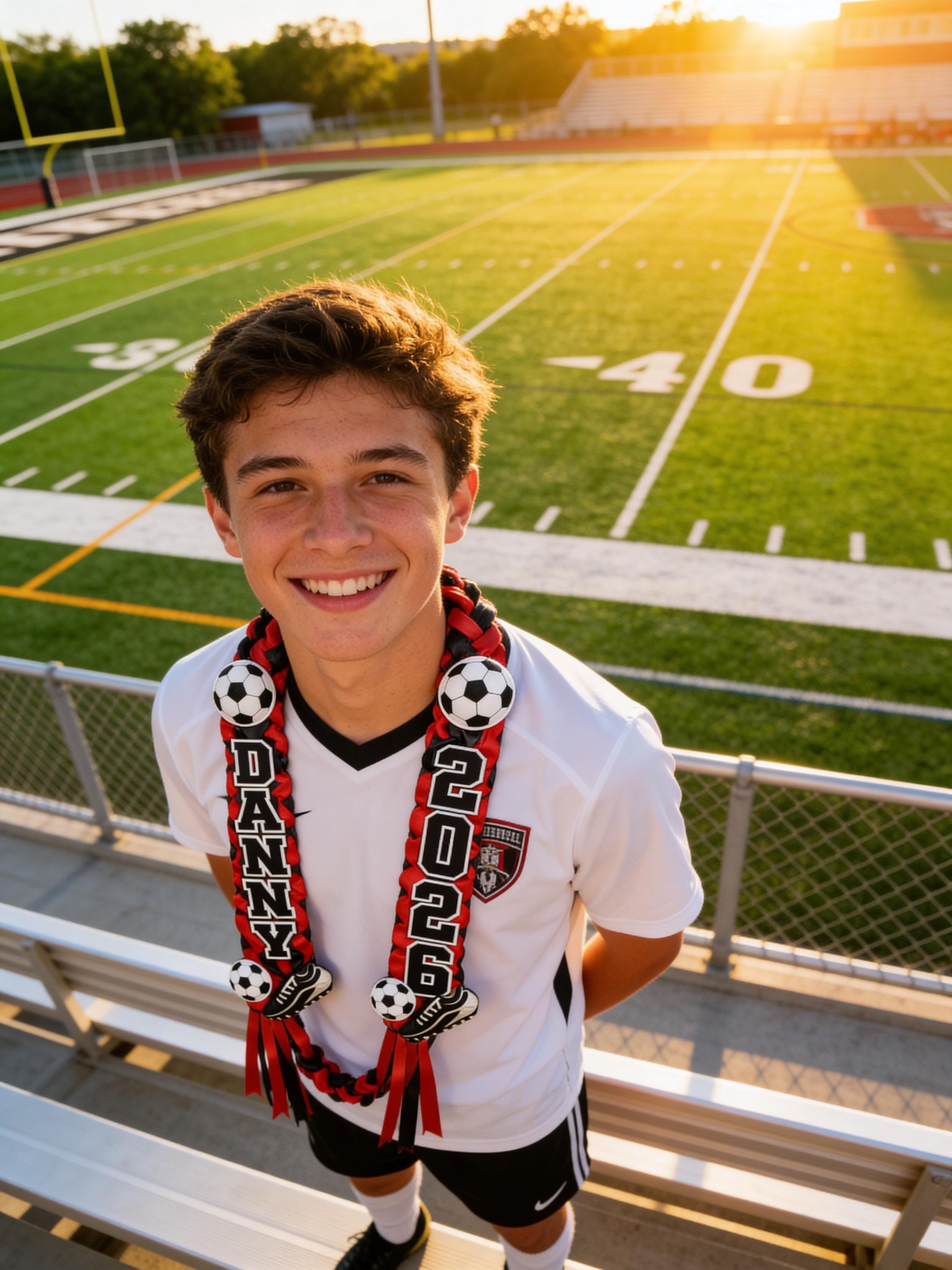 Soccer Graduation Lei – Soccer Lei for Graduation
