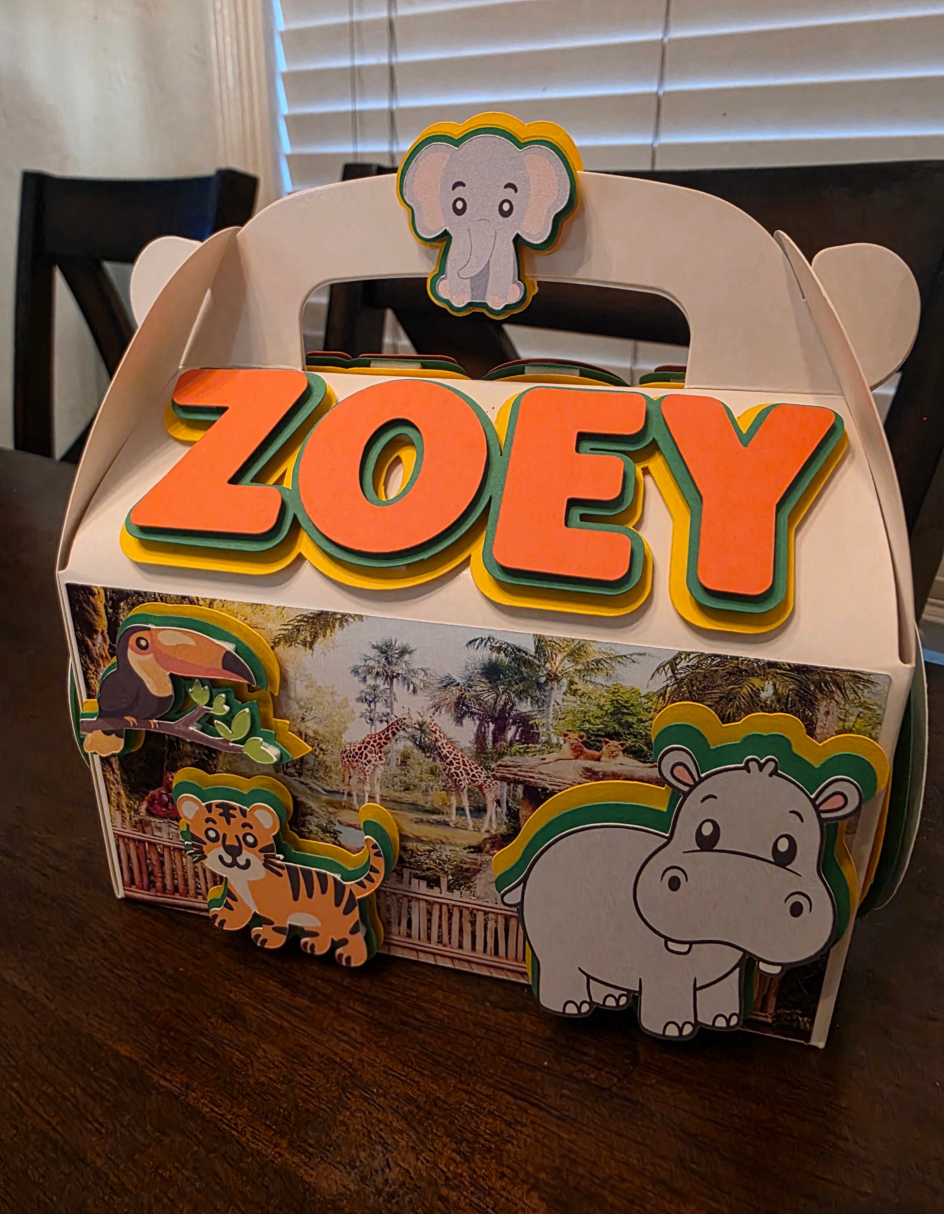 Zoo Themed Treat Boxes-Birthday Theme Boxes