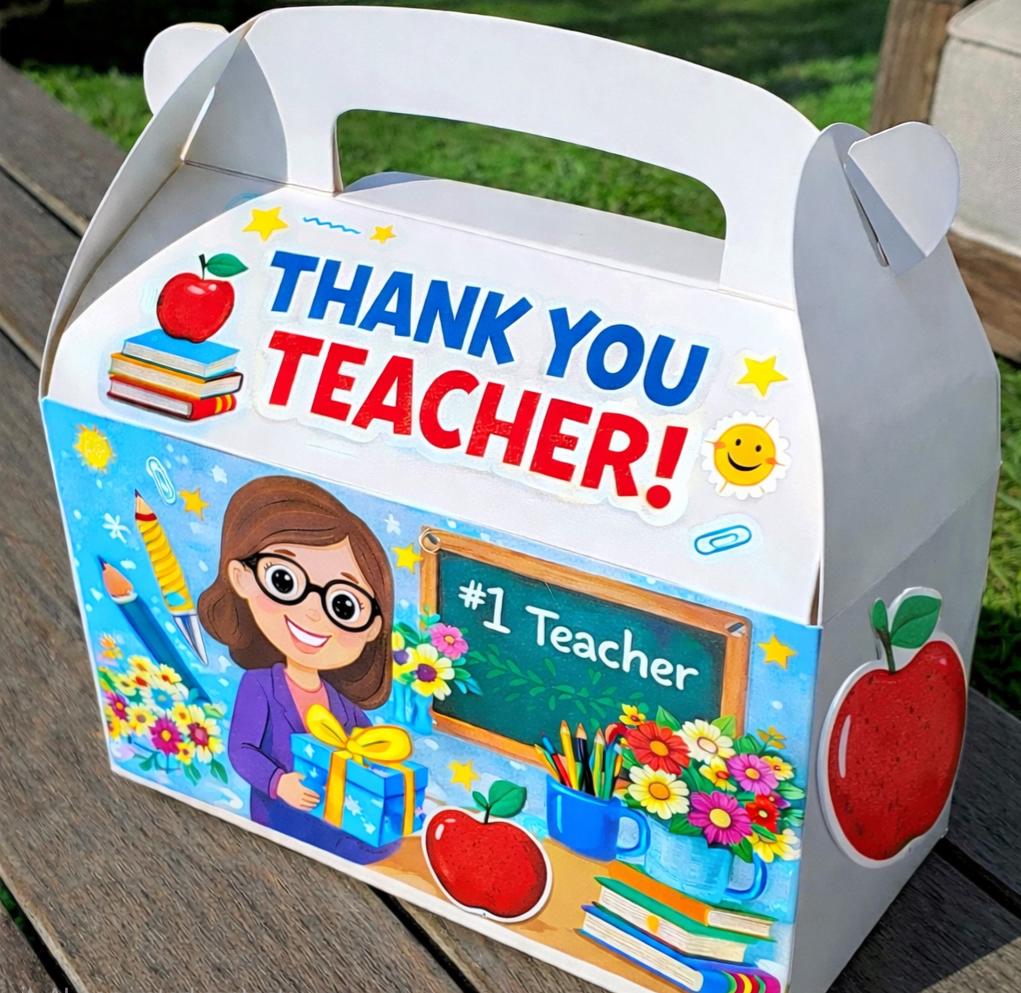 Teacher Appreciation Treat Box – Sweet Thank You Gift for Teachers