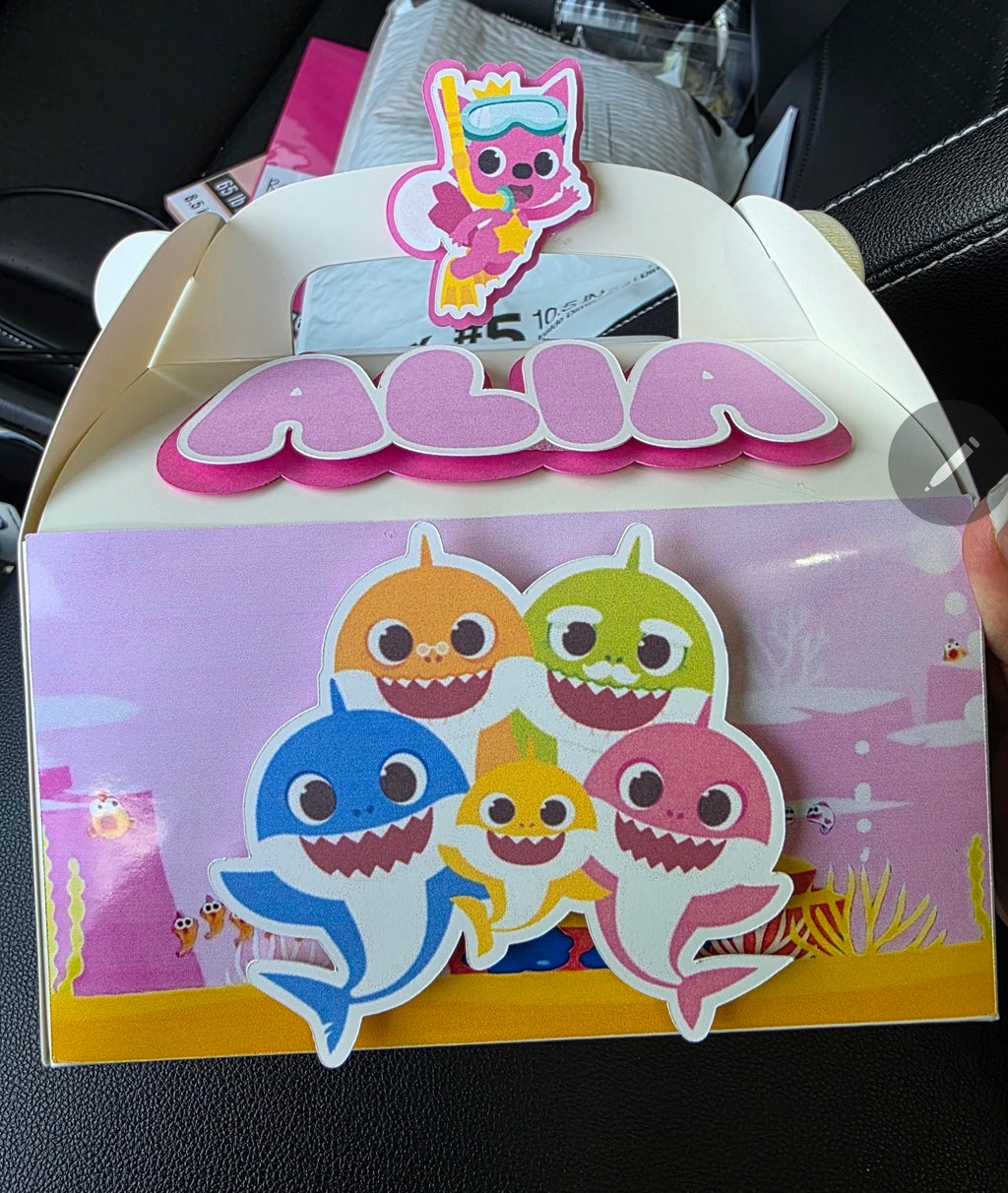 Custom Baby Sharks Treat Boxes
