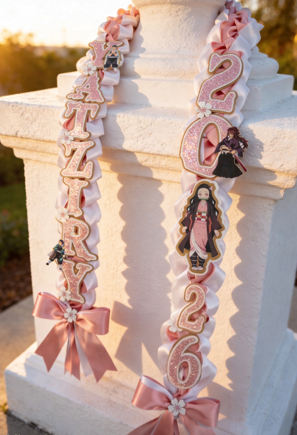 Demon Slayer Graduation Lei – Anime Inspired Graduation Lei