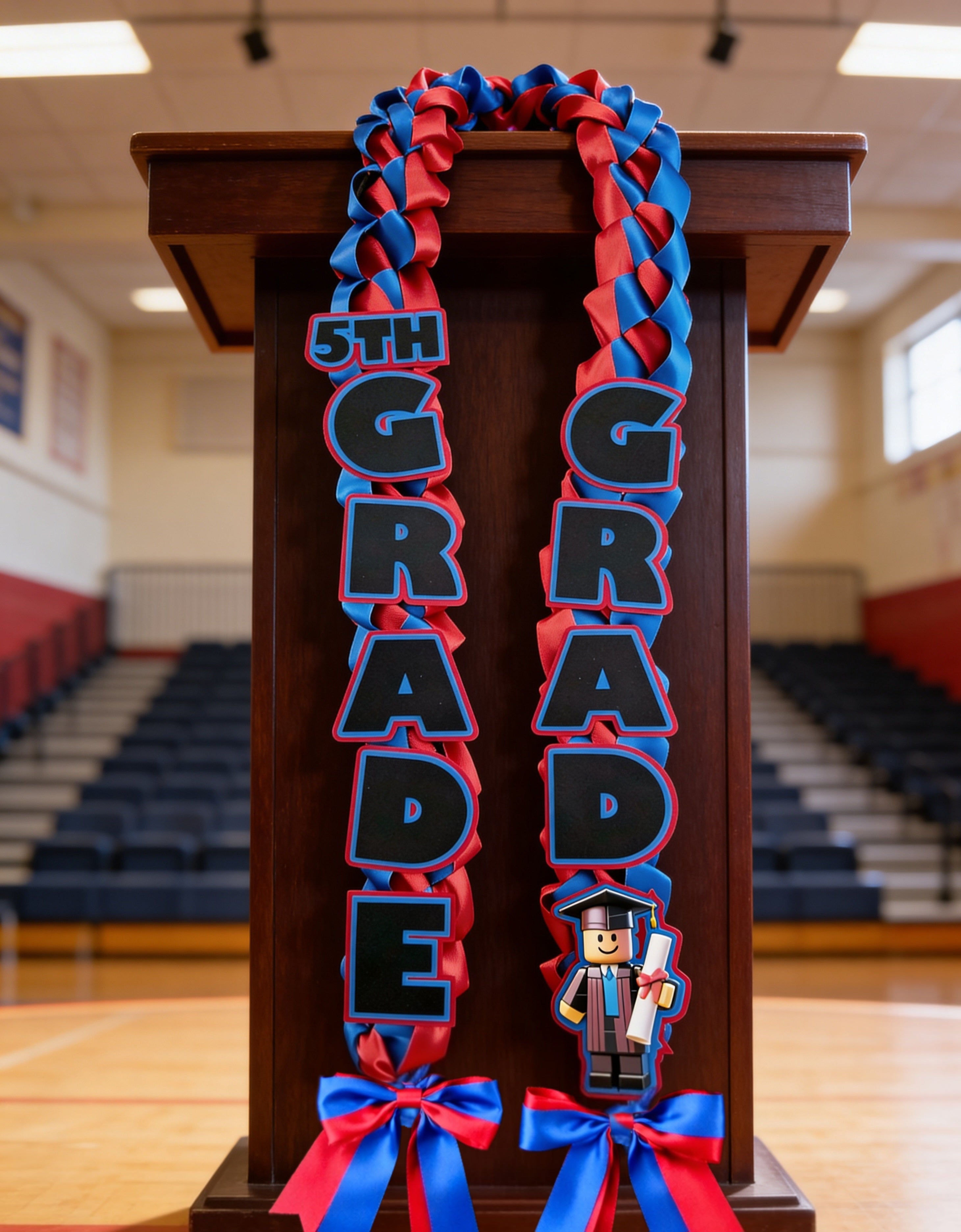 Roblox Graduation Lei – Custom Roblox Inspired Graduation Ribbon Lei