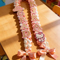 Pink Hello Kitty Graduation Lei – Handmade Graduation Ribbon Lei with Hello Kitty