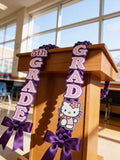 Purple Hello Kitty Graduation Lei