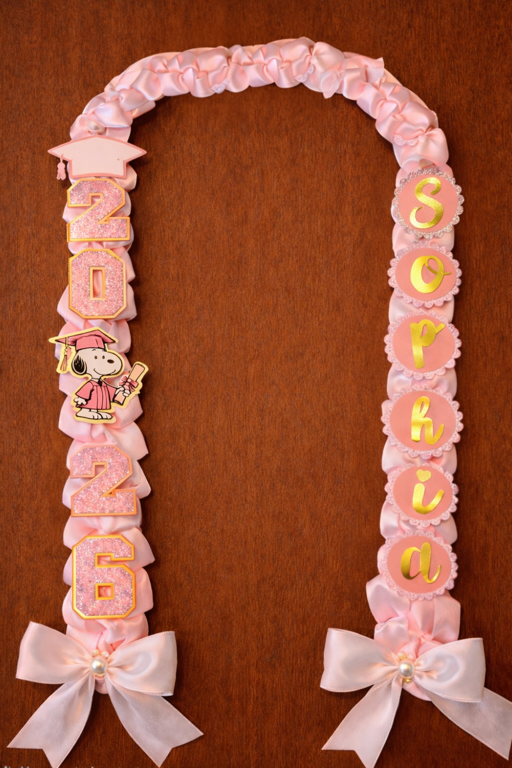 2026 Custom Snoopy Graduation Leis