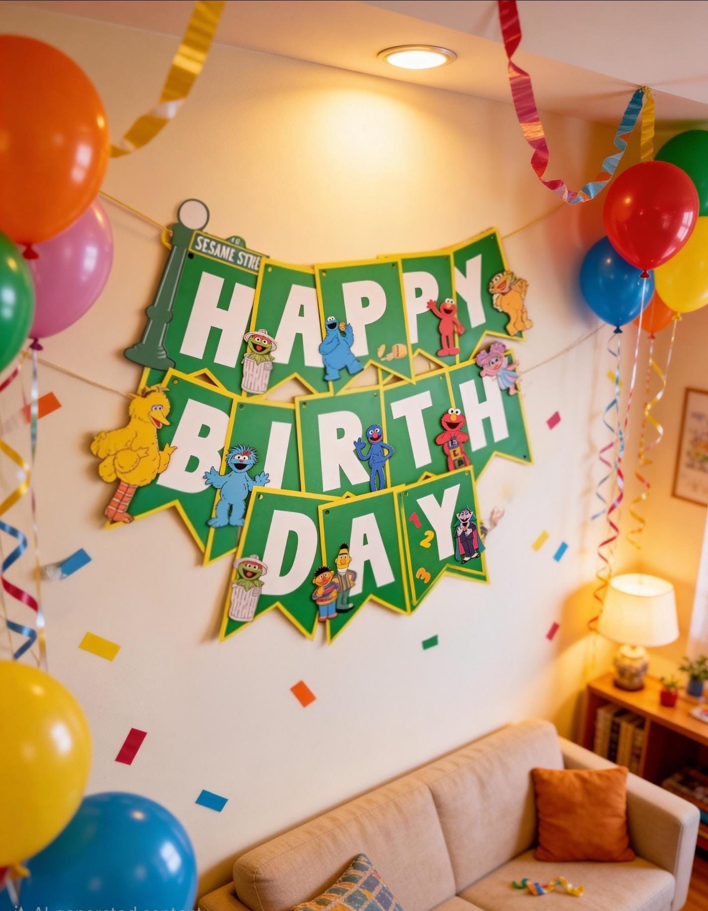 Custom Sesame Street Birthday Banners