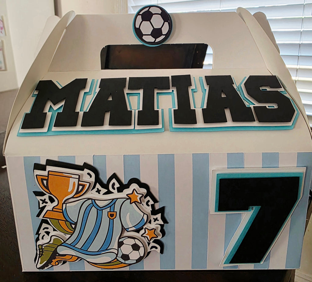 Soccer Themed Birthday Gift Box