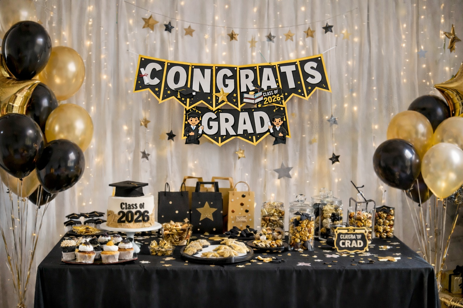 Custom Graduation Banner – Personalized Grad Party Decoration